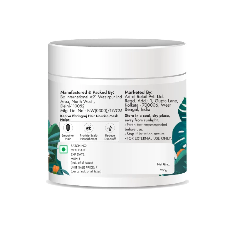 Kapiva Ayurveda Bhringraj Hair Nourish Mask, 200 g-9.webp